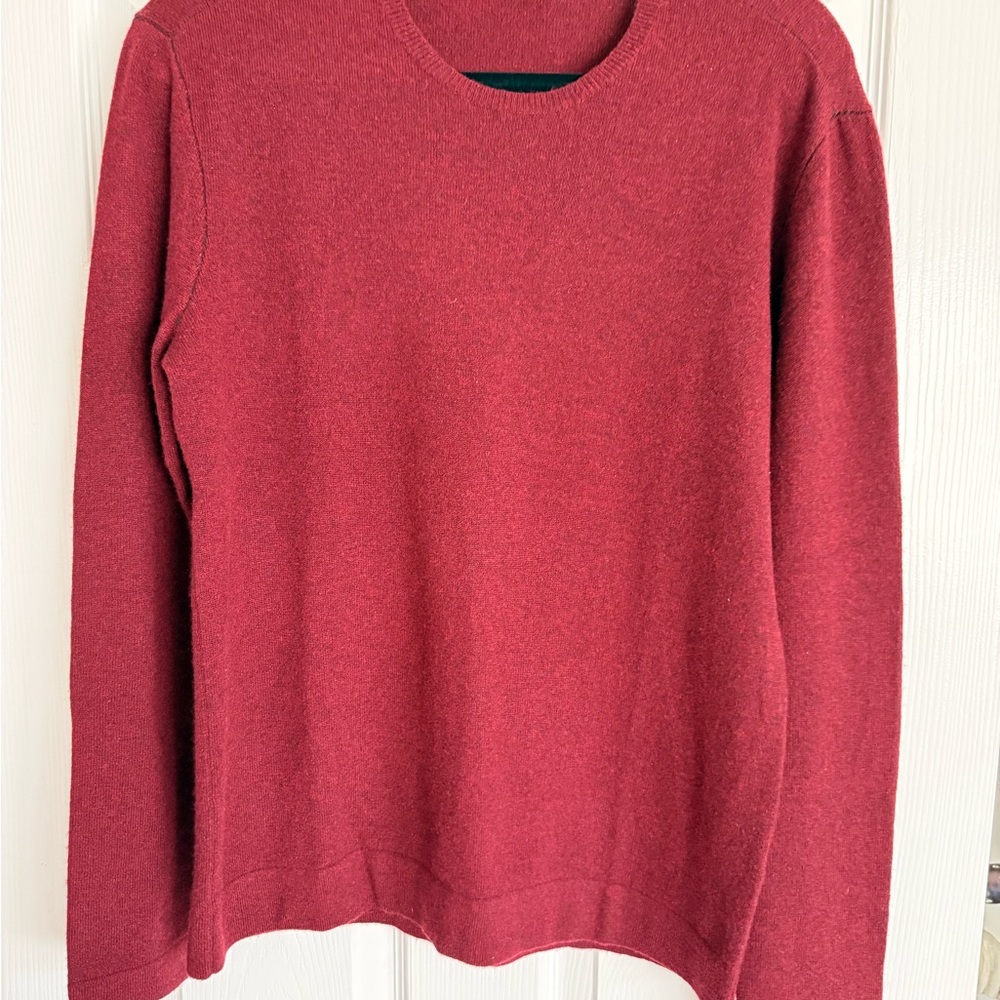 John Varvatos Rich Red Crewneck Sweater